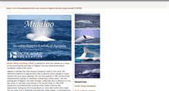 Desktop Screenshot of migaloowhale.org
