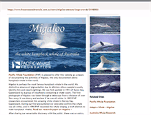 Tablet Screenshot of migaloowhale.org